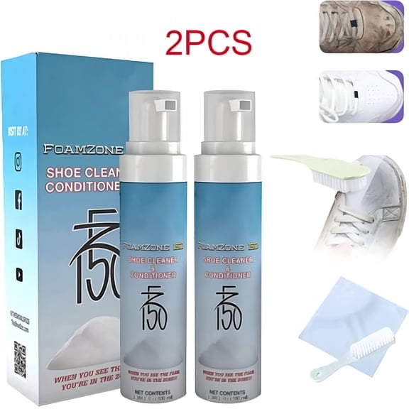 RAGUPEL Shoe Cleaner Foam Kit, 150ml Mild Sneaker Cleaning Solution for Leather, Canvas, Rubber, and Athletic Footwear, Easy to Use Daily Care and Outdoor Gear Maintenance