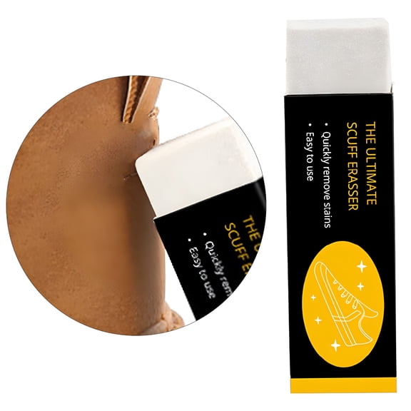 RAGUPEL Shoes Boot Clean Eraser, Removes Stains Convenient Rubber Block for Suede Leather for Sports Bags Shoes Cleaning Sneakers Travel White