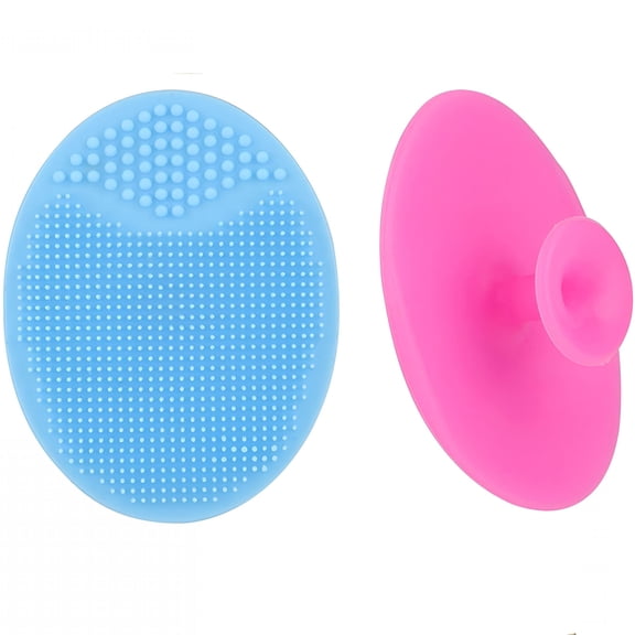 RAGUPEL Silicone Face Scrubber, 2 Pack Facial Cleansing Pads for Exfoliating & Massage