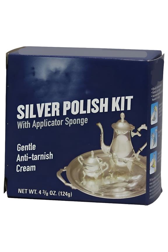 Silver Cleaner/Polish Kit, 4.4 Oz. Silver Cleaner Tarnish Remover