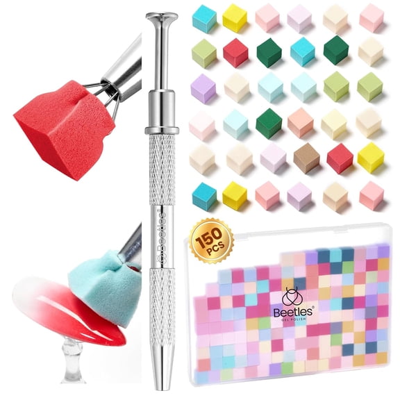 RAGUPEL Soft Nail Sponges Ombre Colorful Nail Sponge Grabbing Pen Blooming Nails Art Brushes Gradient Manicure Diy Tools Professional Accessories Supplies Home Salon Use