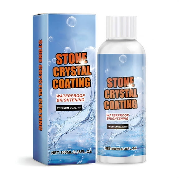 RAGUPEL Stone Crystal Plating Polish,Streak-Free Ceramic & Marble Cleaner,Restores Shine & Removes Stains,Non-Toxic Formula for Countertops 100ml