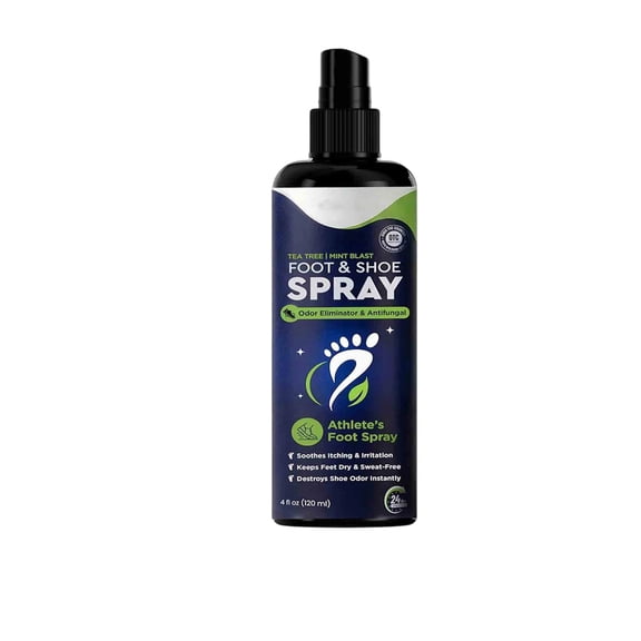 RAGUPEL Tea Tree Foot Odor Spray-Mint Blast Shoe Deodorizer for Smelly Feet,Athletes Foot Spray Odor Eliminator | Removes,Controls & Prevents Odors - 120Ml