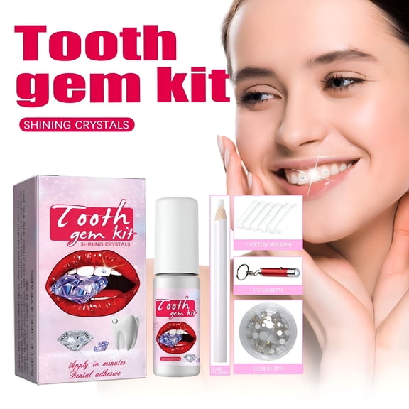 RAGUPEL Teeth Crystal Jewelry Kit-20-Piece Diy Dental Gems Set with Curing Lamp&Safe Adhesive,Tooth Gems Kit Multi-Color Tooth Jewels for Whitening Smile