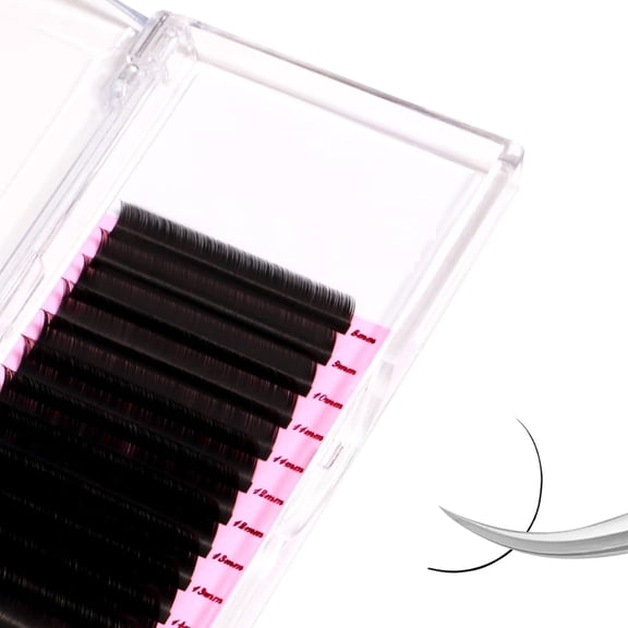 RAGUPEL Volume Lash Extensions,Super Matte Black Individual Eyelashes Tray,Professional Supplies for Lash Techs
