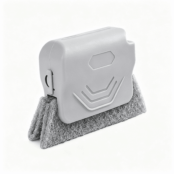 RAGUPEL Window Track Cleaner,Handheld Cleaning Brush Set,for Window Slides Grooves,Tile Grout Lines,Shutter Slats,Car Ac Vents & Narrow Gaps (Gray)
