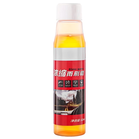 RAGUPEL Windshield Glass Washer Fluid,32Ml Windshield Oil Film Remover Concentrated Fluid,Long Lasting Car Glass Dirt Mud Bird Droppings Cleaner for All Seasons Windshield Wiper Fluid