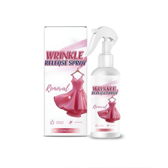 RAGUPEL Wrinkle Release Spray Static Guard 120Ml,Portable Fabric Refresh Mist for Shirts Travel,Reduces Wrinkles Static