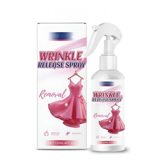 RAGUPEL Wrinkle Release Spray Static Guard Spray  120Ml Portable Fabric Refresh Mist with Fresh Scent,Smooths Wrinkles & Reduces Static for Shirts,Travel,Daily Wear