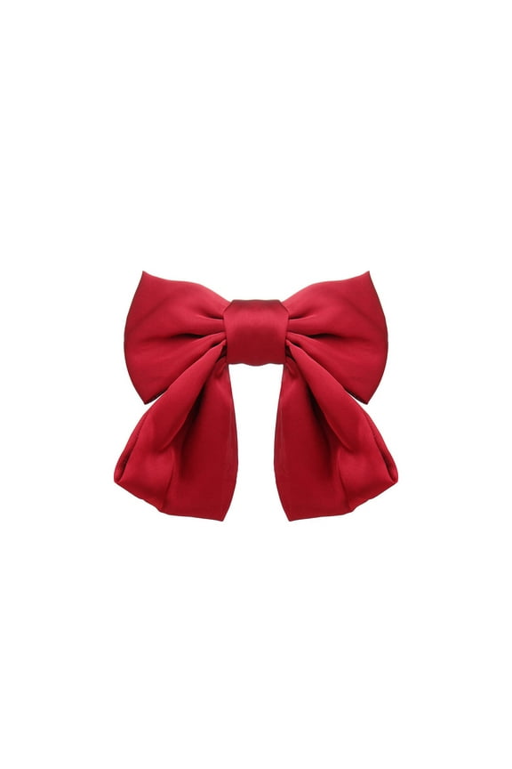 red hair bow Trending internet Sensation cute accessories Perfect Jk Match hair styling clips 1Wine Red