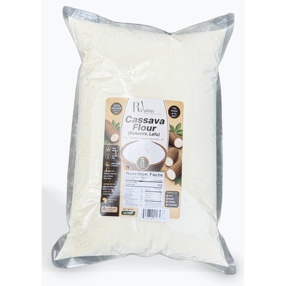 RAHAMA - Barakat Cassava Flour 100% Natural 80 oz (5 lbs)