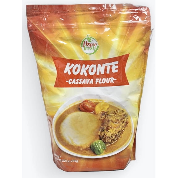 RAHAMA - Home Fresh Kokonte Cassava Flour 5 LB 80 OZ (2.27kg)