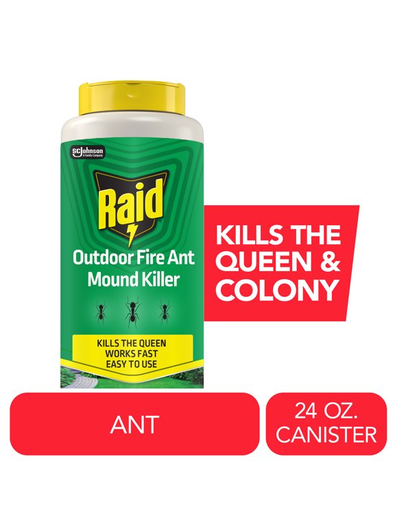Outdoor Fire Ant Mound Killer, Kills Queen, 8 Month Yard Dust Insecticide, 24 oz