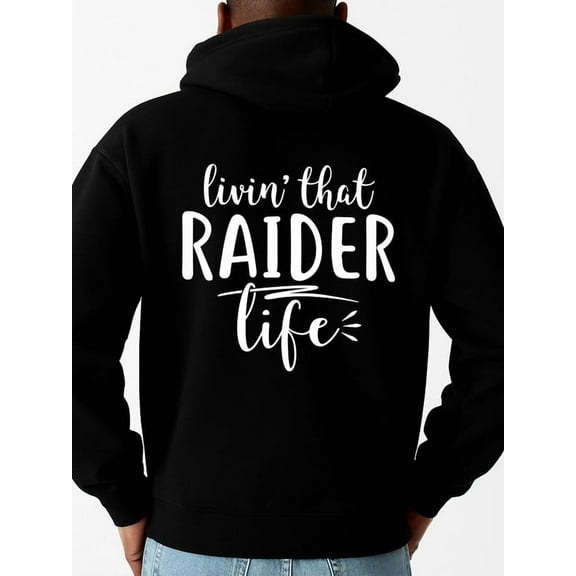 RAIDER LIFE hoodies & sweatshirt for men long sleeve black Everyday & Formal Wear high quality Basic Unisex Shirt Graphic tshirts