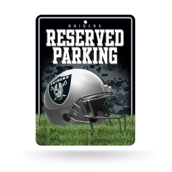 RAIDERS METAL PARKING SIGN