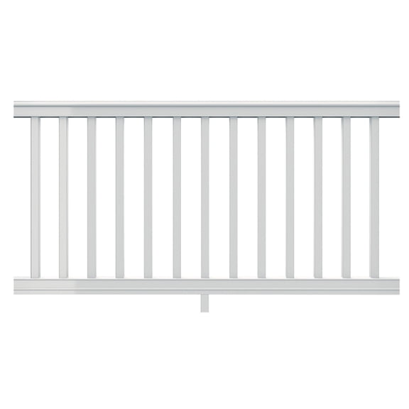 RAIL KT W/SQ BLSTR WH 6FTX36IN