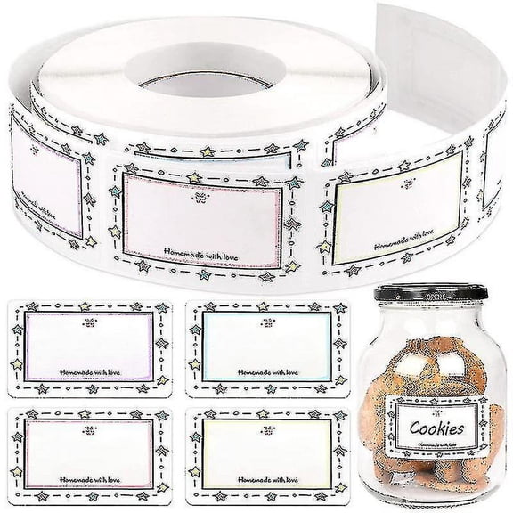 RAIN 250 Pcs/roll Food Labels Self Adhesive Jam Jar Labels