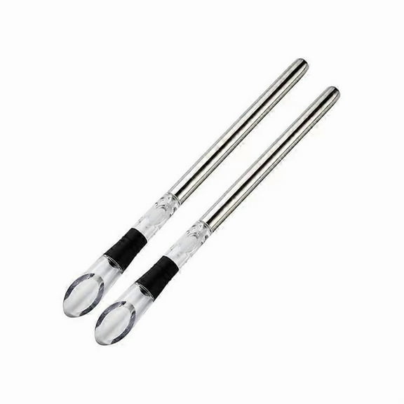 2PCS Wine Cooler Wine Bottle Chiller Stainless Steel Wine Chiller Stick Wine Decanter with Wine Aera
