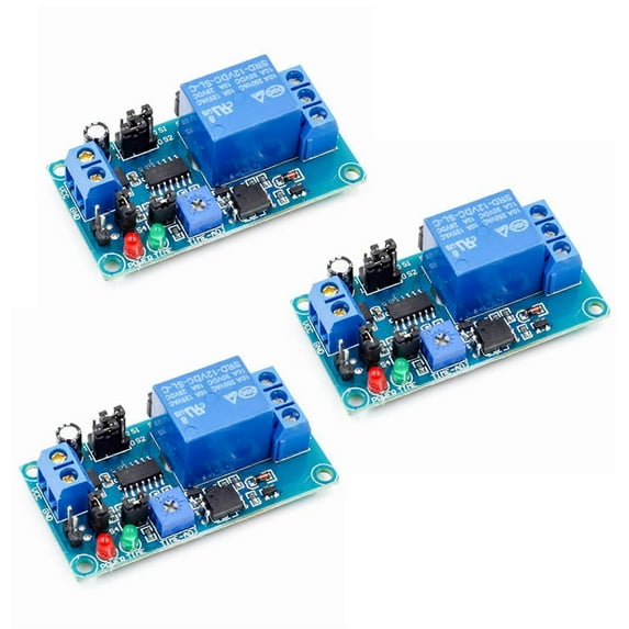 RAIN 3X 12V DC Delay Relay Delay Turn on / Delay Turn Off Switch Module with Timer