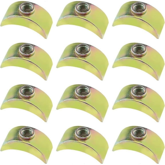 40PCS Half Moon Nuts Furniture Connector Nuts Spacer Washer for Connect Furniture Bed-Good6mm