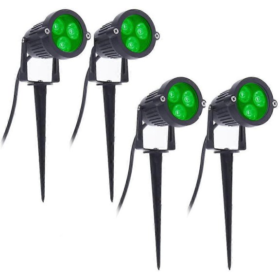 4Pcs LED Garden Lights 3W 220V Outdoor Spotlight with Spike IP65 Waterproof Garden Landscape Decora