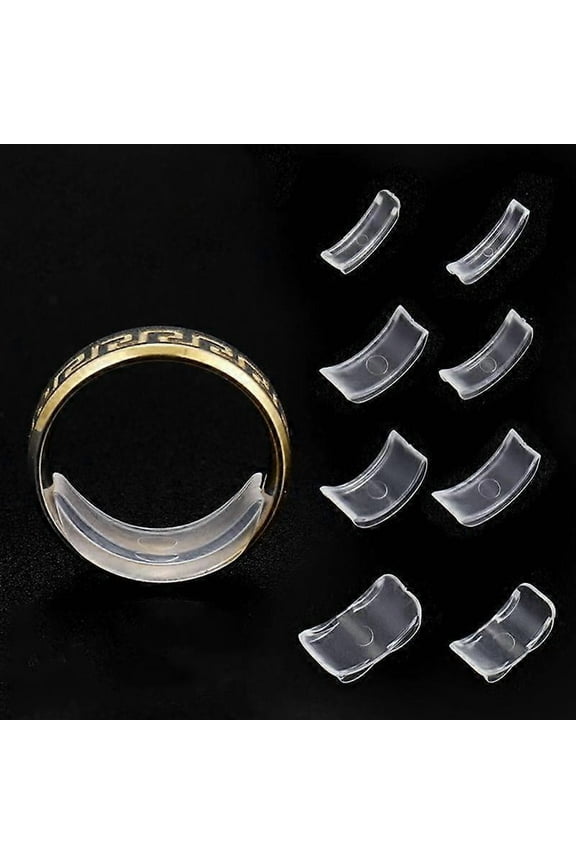 8 Sizes Invisible Clear Ring Size Adjuster Resizer Loose Ring Reducer Ring Sizer