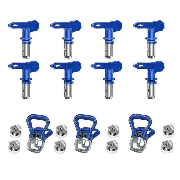 RAIN Airless Paint Nozzles Set 8Pcs with Reversible Tips for Wagner Graco Titan Sprayers