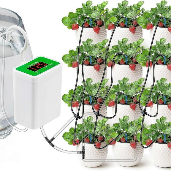 RAIN Automatic Watering System For Potted Plants, Houseplants Self Watering System With 30-day Digital Programmable Water Timer Pump Drip Irrigation Kit