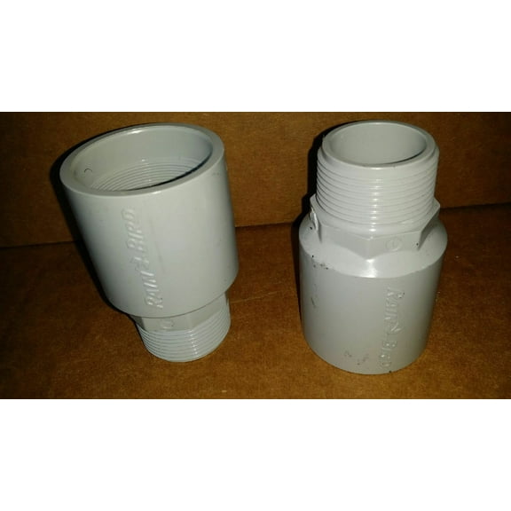 RAIN BIRD 1-1/4" BSP ADAPTER MALE - FEMALE 315 PSI  LIGHT GRAY (QTY 4)