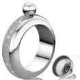 thumbnail image 1 of RAIN Bracelet Flask Bangle Flasks Creative Stainless 304 Steeland Hip Flask Funnel Set For Women 3.5 Oz Silver, 1 of 5