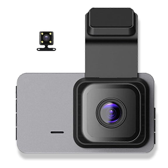 RAIN Car Dashcam DVR, WIFI+GPS Video Recorder Camera, HD Dual Dashcam Front and Rear, 24H Parking Monitor