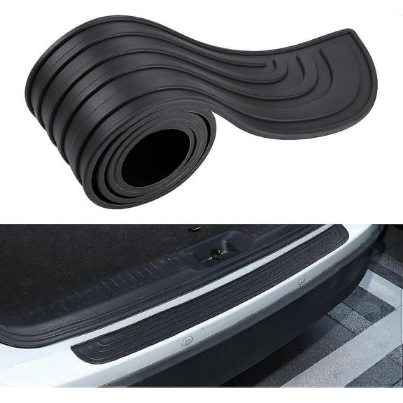 RAIN Car Rear Bumper Protector, Universal Flexible Rubber Bumper Guard Protector,for Car Pickup SUV Truck - ya