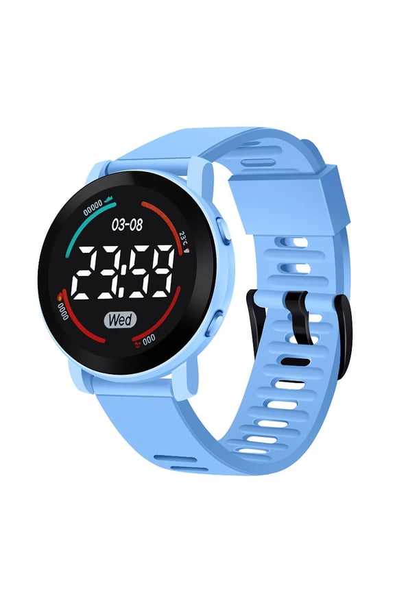 Electronic Watch Life Waterproof Button Operation Led Sports Digital Wrist Watch Birthday Gift For Student