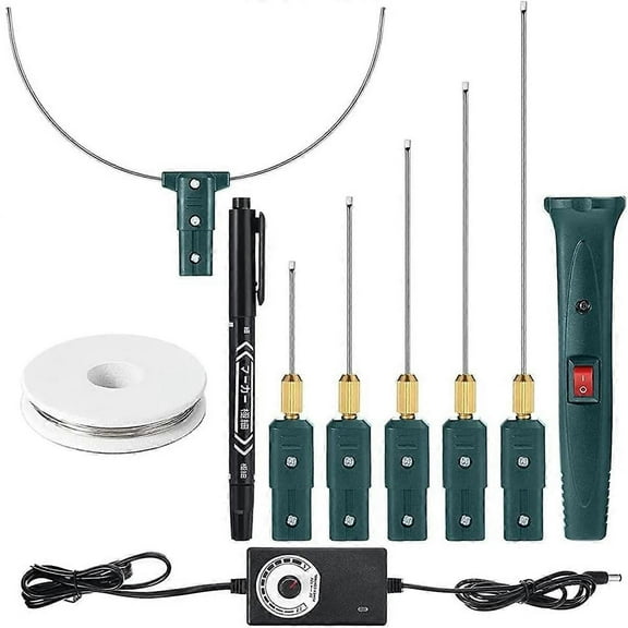 RAIN Hot Wire Foam Cutter Kit with Temperature Controller,100-240V/24W Electric Cutting for Art Craft EVA Foam Carving (UK)