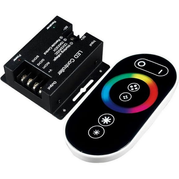 RAIN Led RF Remote Control RGB Controller for RGB Strip,10A/Channel,DC12V/24V,Touch Panel Dimmer,Max 20m