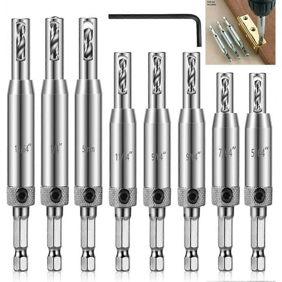 Make It Snappy Tools Compatible Self Centering Hinge Drill Bit, Clic-Change System Ensures Quick Bit Replacement, Widespread Applications In