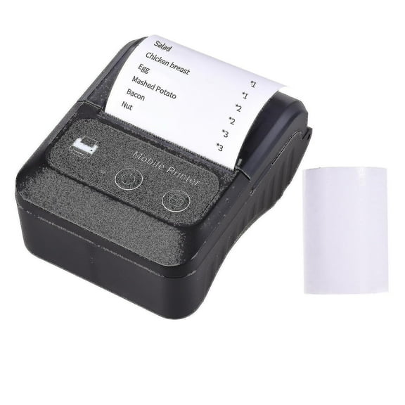 Portable Thermal Receipt Printer Wireless Bt Mini Receipt Receipt Pos Mobile Printer. Esc/pos Compatible With Android Ios Windows