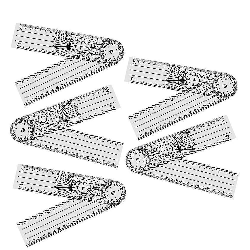 RAIN Protractor Pack Of 5 Protractor Angle Spinal Ruler Orthopaedic ...