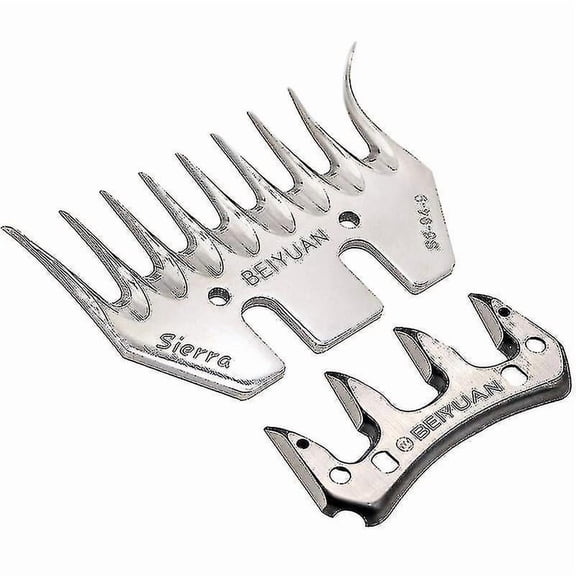 RAIN Sheep Clipper, Stainless Steel Sheep Clipper, Electric Wool Shears, Animal Goat Sheep Sheep (9 Teeth Scimitar)