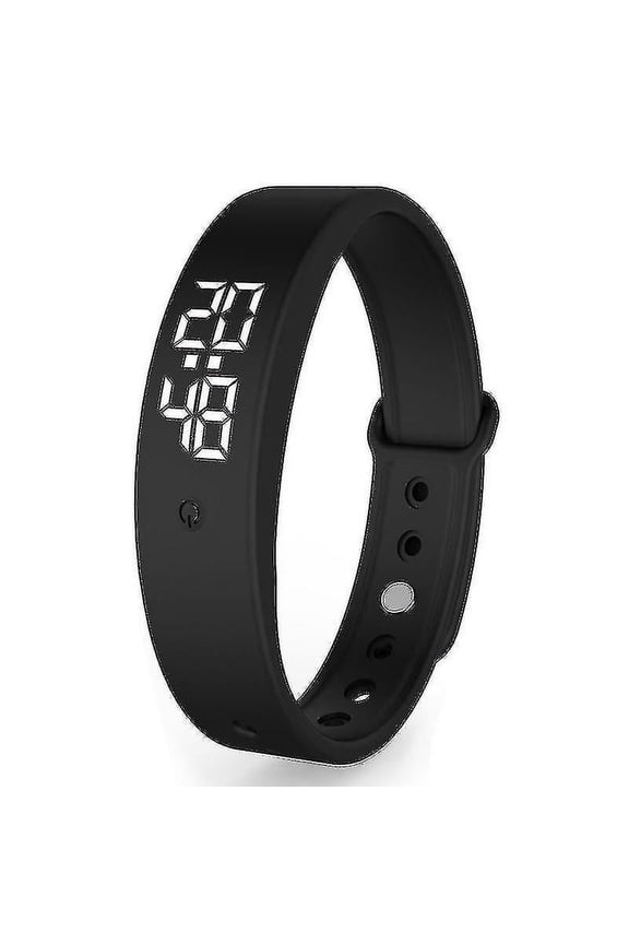 Vibration Reminder Watch - With Up To 10 Daily Alarms (black)