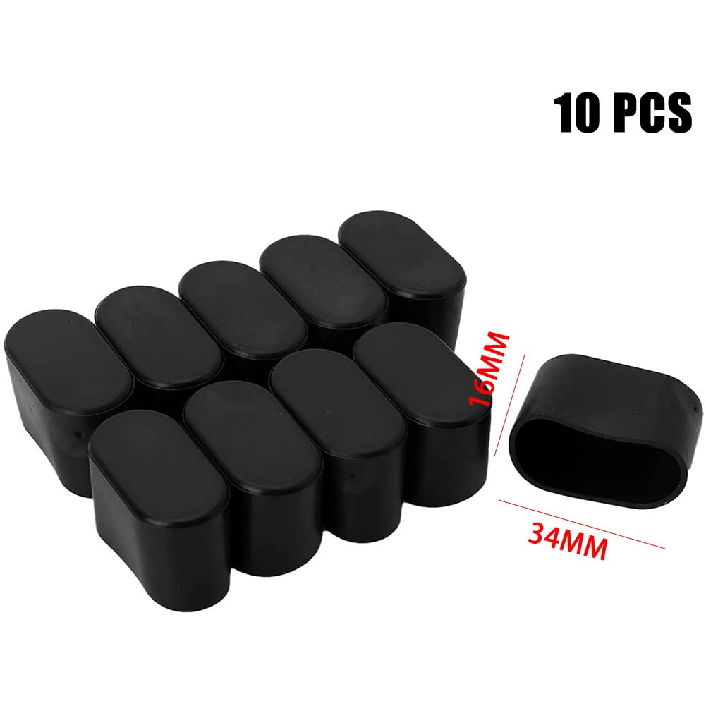 RAINB 10 X Rubber Chair Leg Cap Oval Covers Furniture Table Feet Floor Protectors Walmart Business Supplies