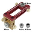 RAINB 2 In 1 Drill Guide Doweling Jig Bed Screw Punch Locator