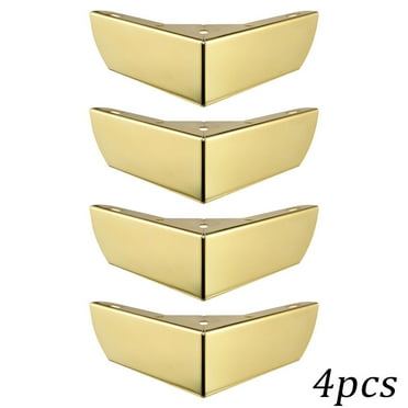 RAINB 4Pcs Heavy Load Bearing Furniture Legs Dresser Legs Metal Cabinet Chair Feet Triangle Sofa Legs DIY