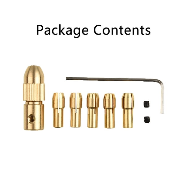 RAINB 8Pcs 0.5-3Mm Electric Drill Bit Kit Collet Mini Drilling Tool Chuck Set A3366