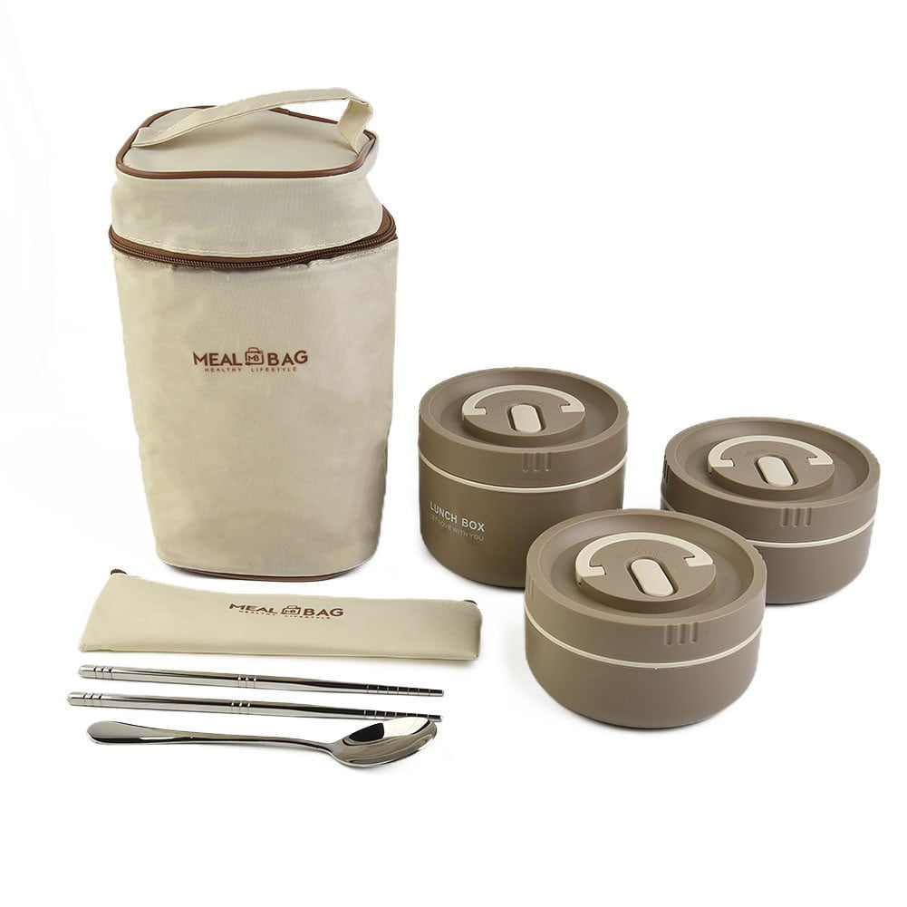 RAINB Bento Box Adult Lunch Box,Portable Insulated Lunch Box Containers