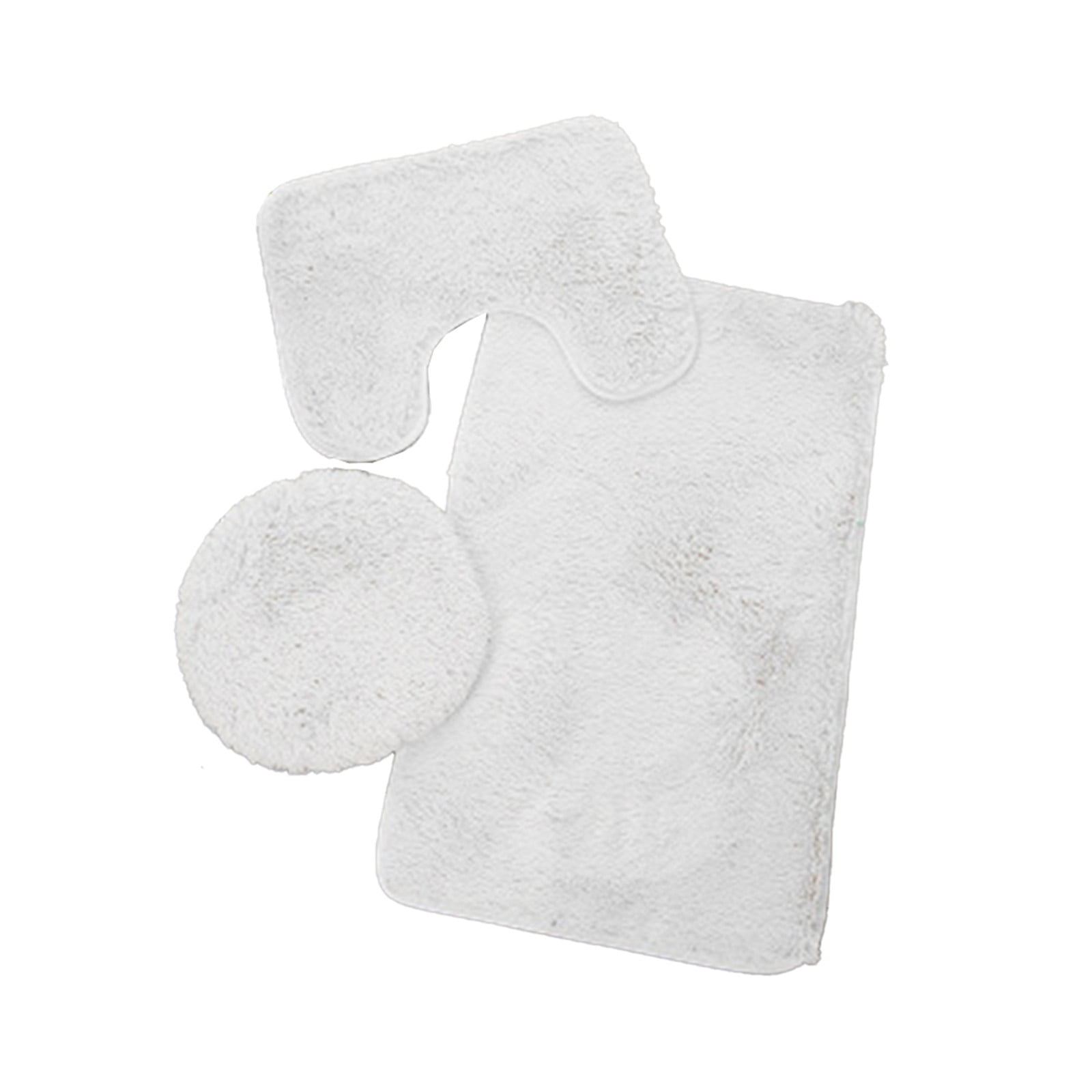 RAINB Microfiber Bathroom Rugs And Toilet Rugs UShaped, Bath Rug Size