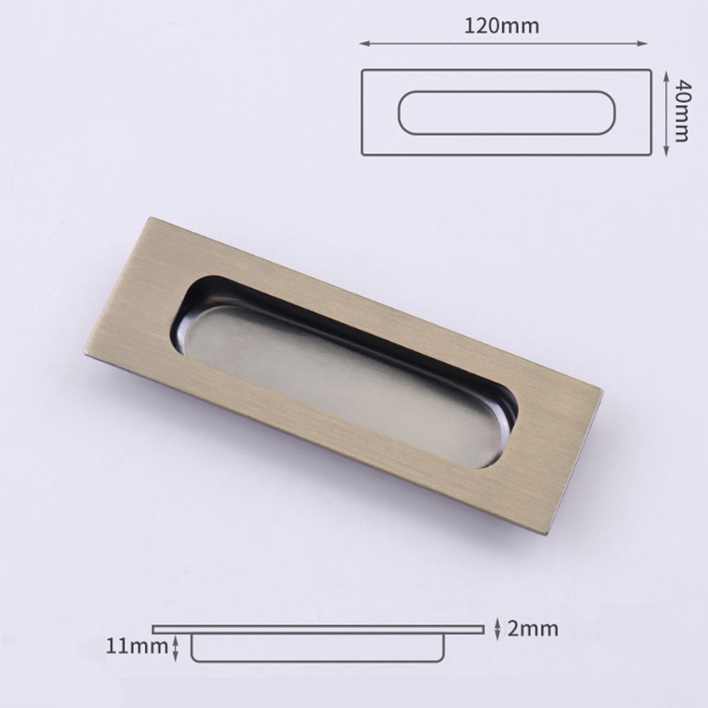 RAINB Stainless Steel Concealed Sliding Door Handle Embedded Door ...