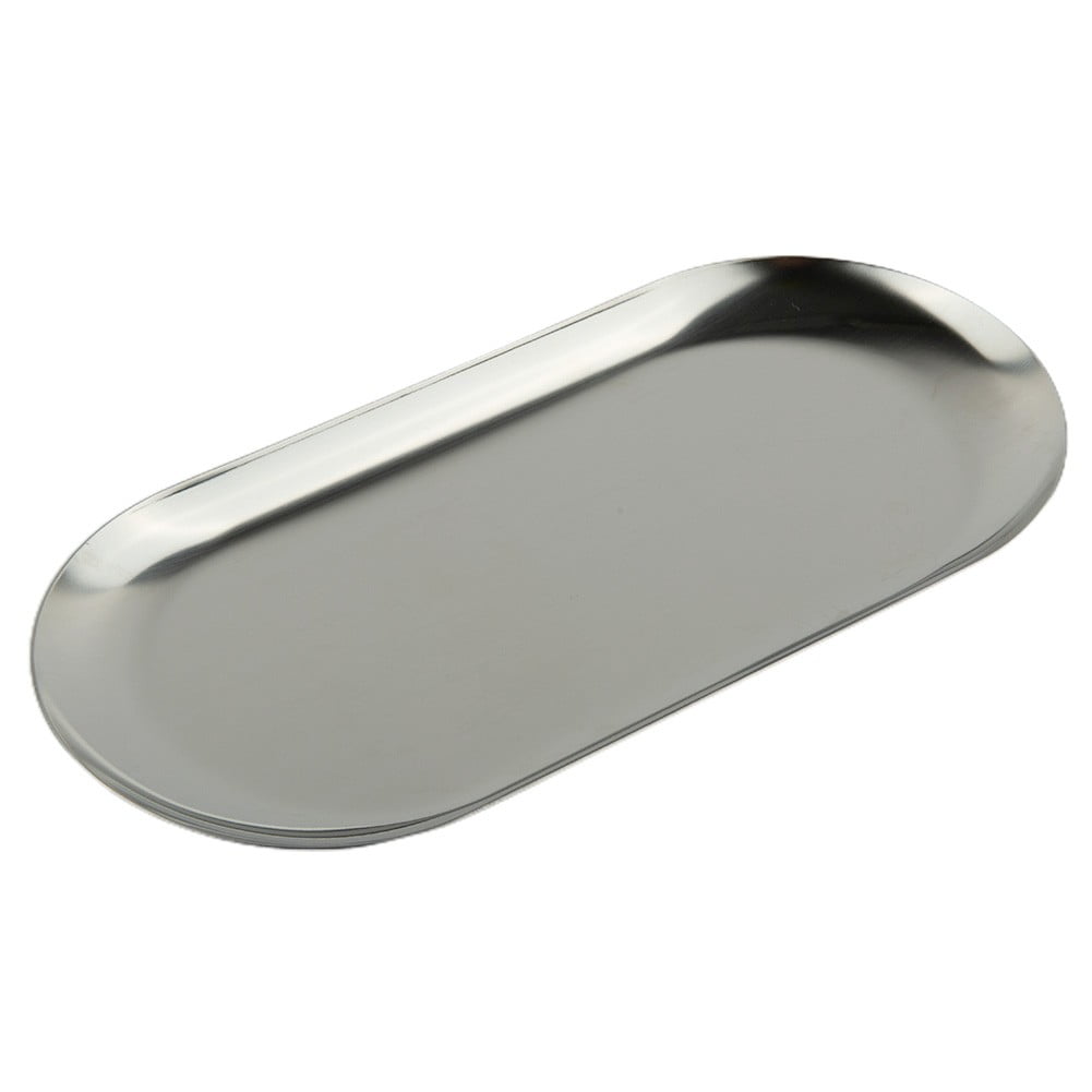 RAINB Stainless Steel Oval Plate Creative Restaurant Dessert Plate