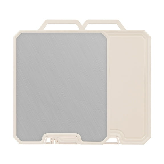 RAINBEAN Stainless Steel Food Cutting Board Reusable Chopping Board for Fruit Vegetable Kitchen Tool with Standing Design