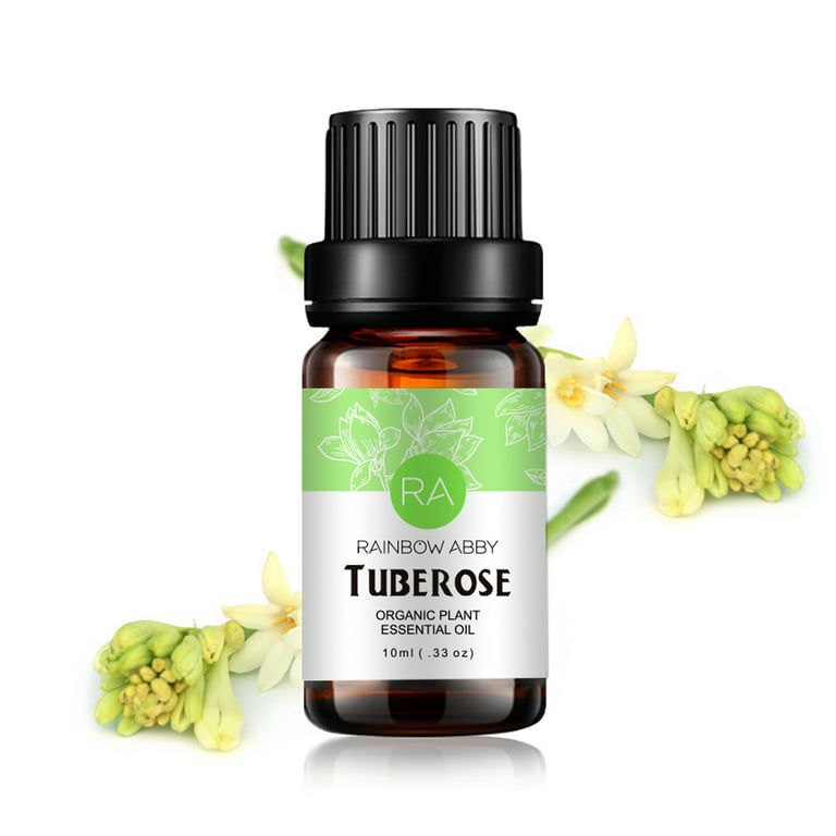 RAINBOW ABBY Tuberose Essential Oil 100% Pure Organic Therapeutic Grade  Tuberose Oil for Diffuser, Sleep, Perfume, Massage, Skin Care,  Aromatherapy